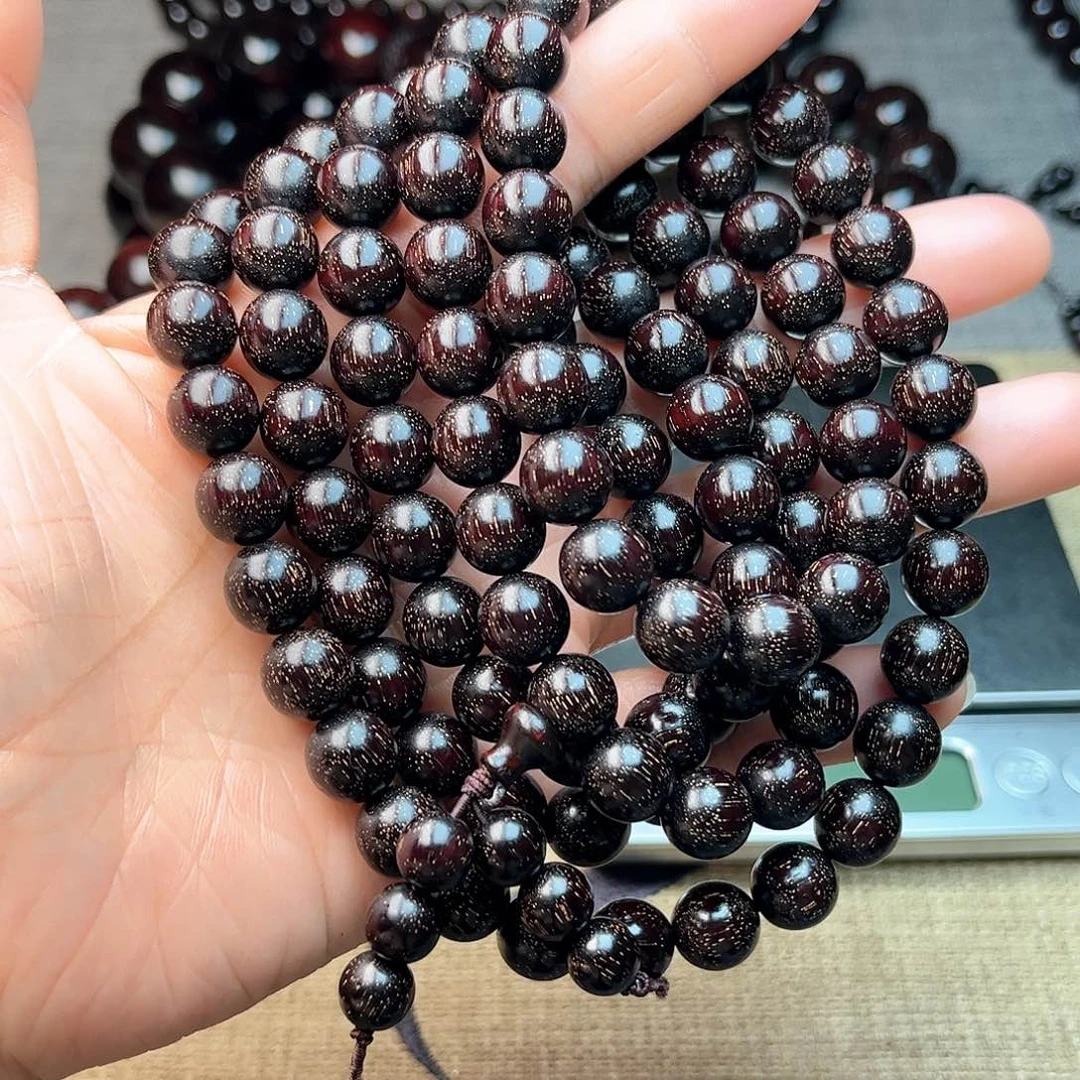 檀香紫檀（小叶紫檀）1.0 108颗 爆星