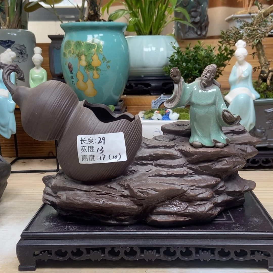 紫砂花盆陶瓷花盆陶瓷艺术