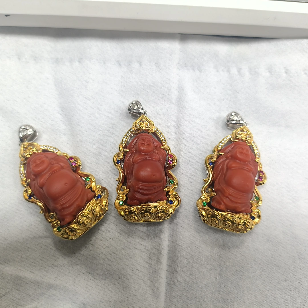 【书记甄选】天然南红佛公吊坠 多样式发一