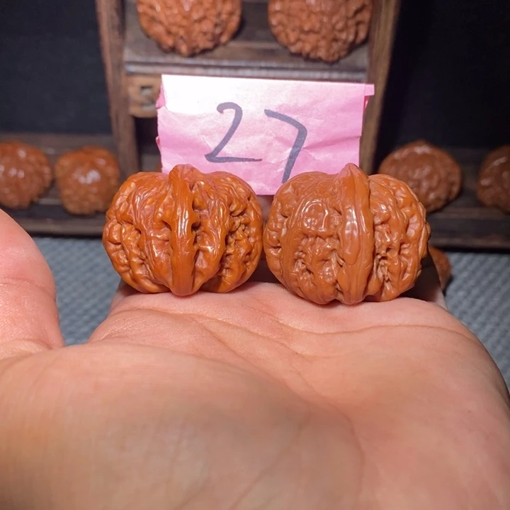 桃核把件39尺元宝