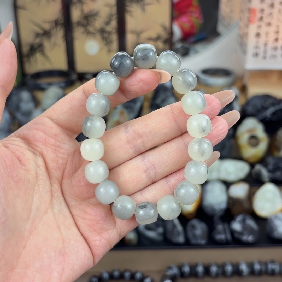 和田玉未镶嵌手链