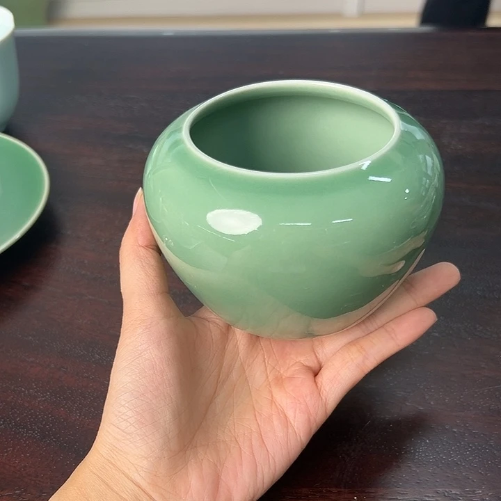 龙泉云间青瓷小米茶器