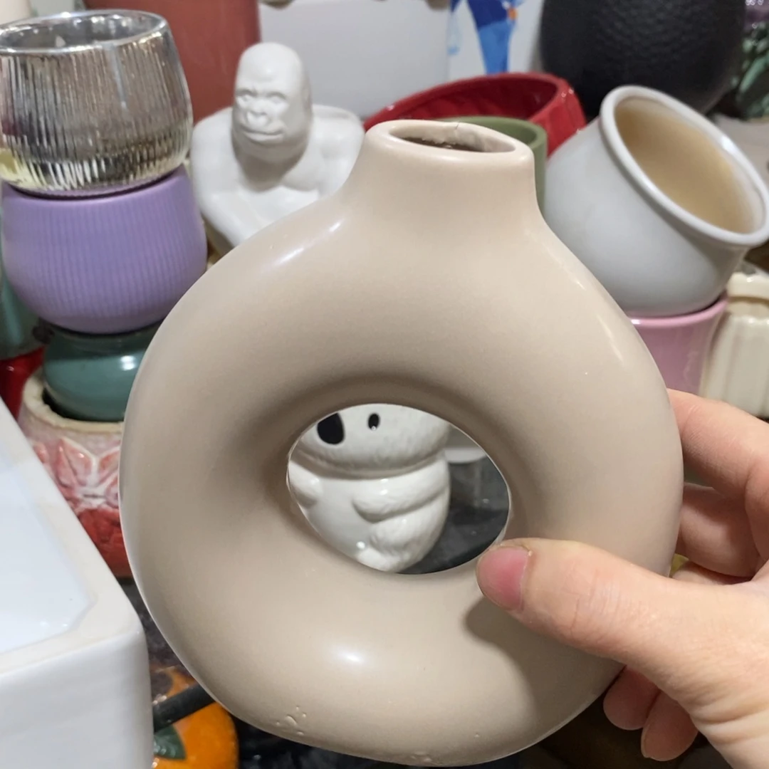 杯子陶水培陶盆无孔 瑕疵介意勿拍