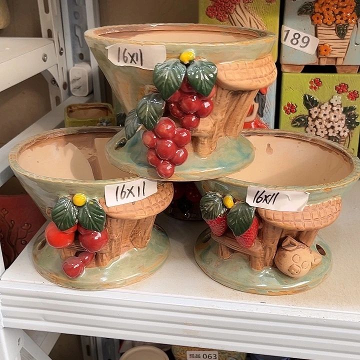 粗陶材质多肉花盆