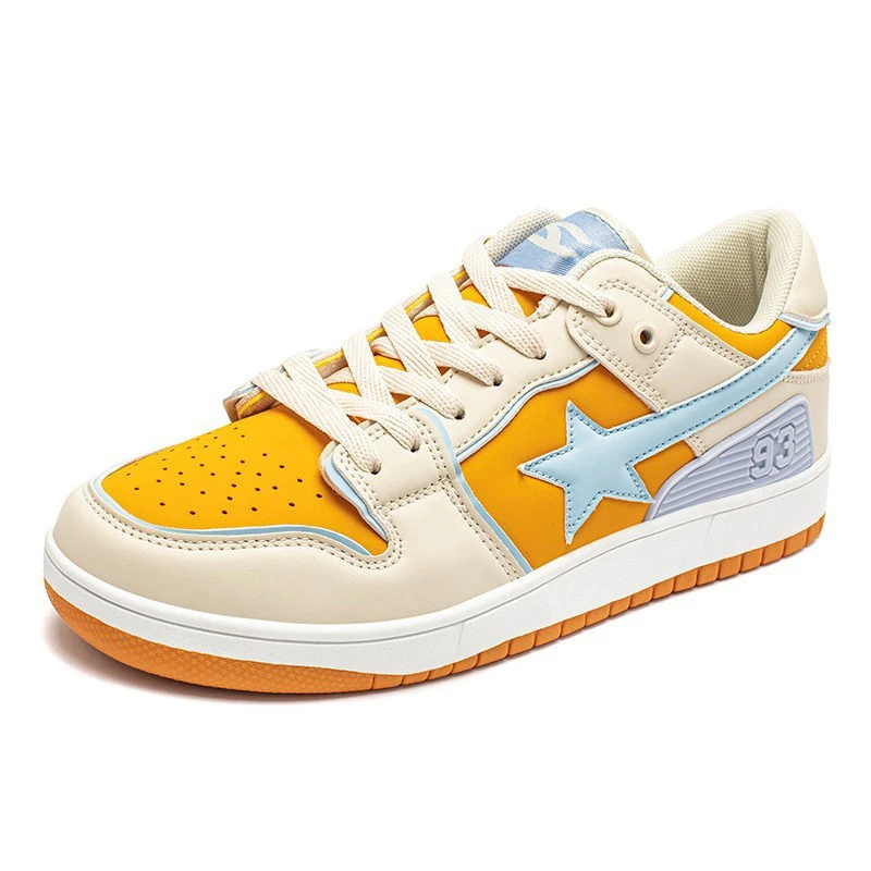 厂家直销小众品牌男士冬季国潮风百搭ins原创复古星星元素板鞋