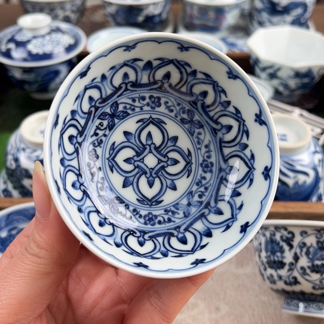 瓷杯子手工手绘杯子