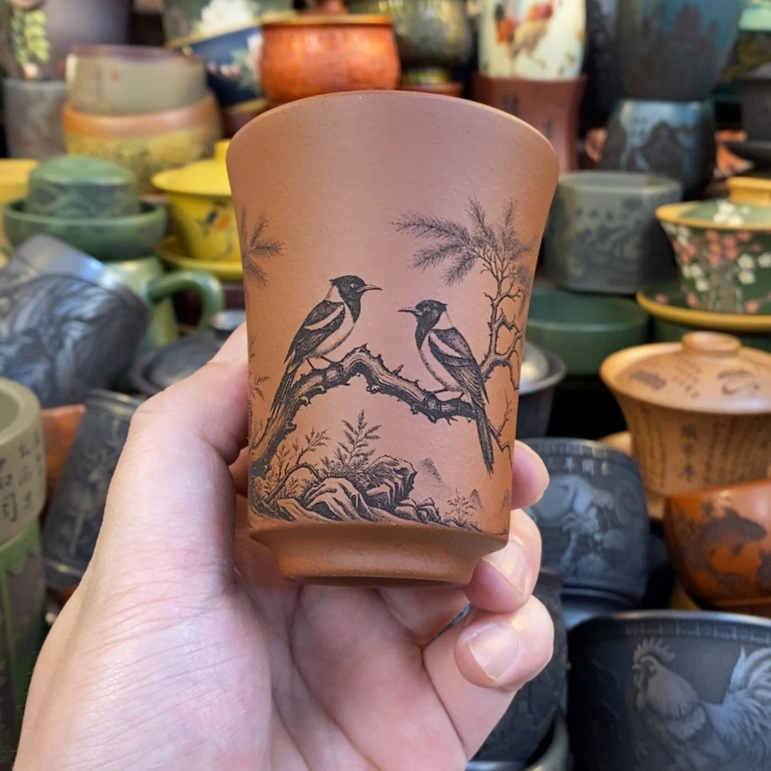 紫砂公道杯宜兴全手工紫砂杯