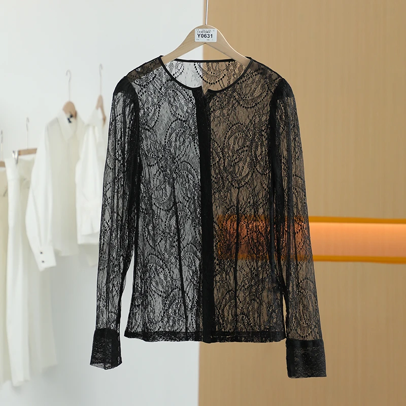 【上新7折-唐长老自营】货号Y0631女装夏新款长袖轻薄T恤YL