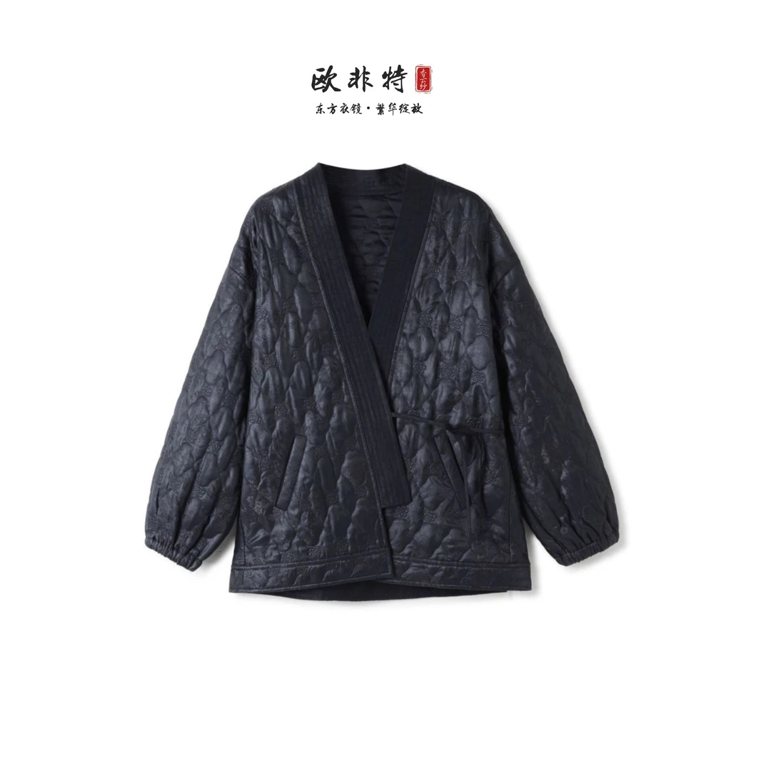 【一见倾心外套】55姆米欧非特香云纱棉服百搭保暖棉衣外套LV2225B
