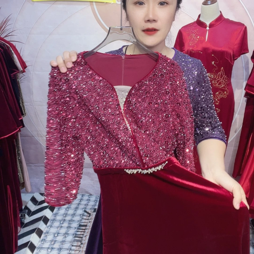 竹***子xl码礼服连衣裙修身显瘦