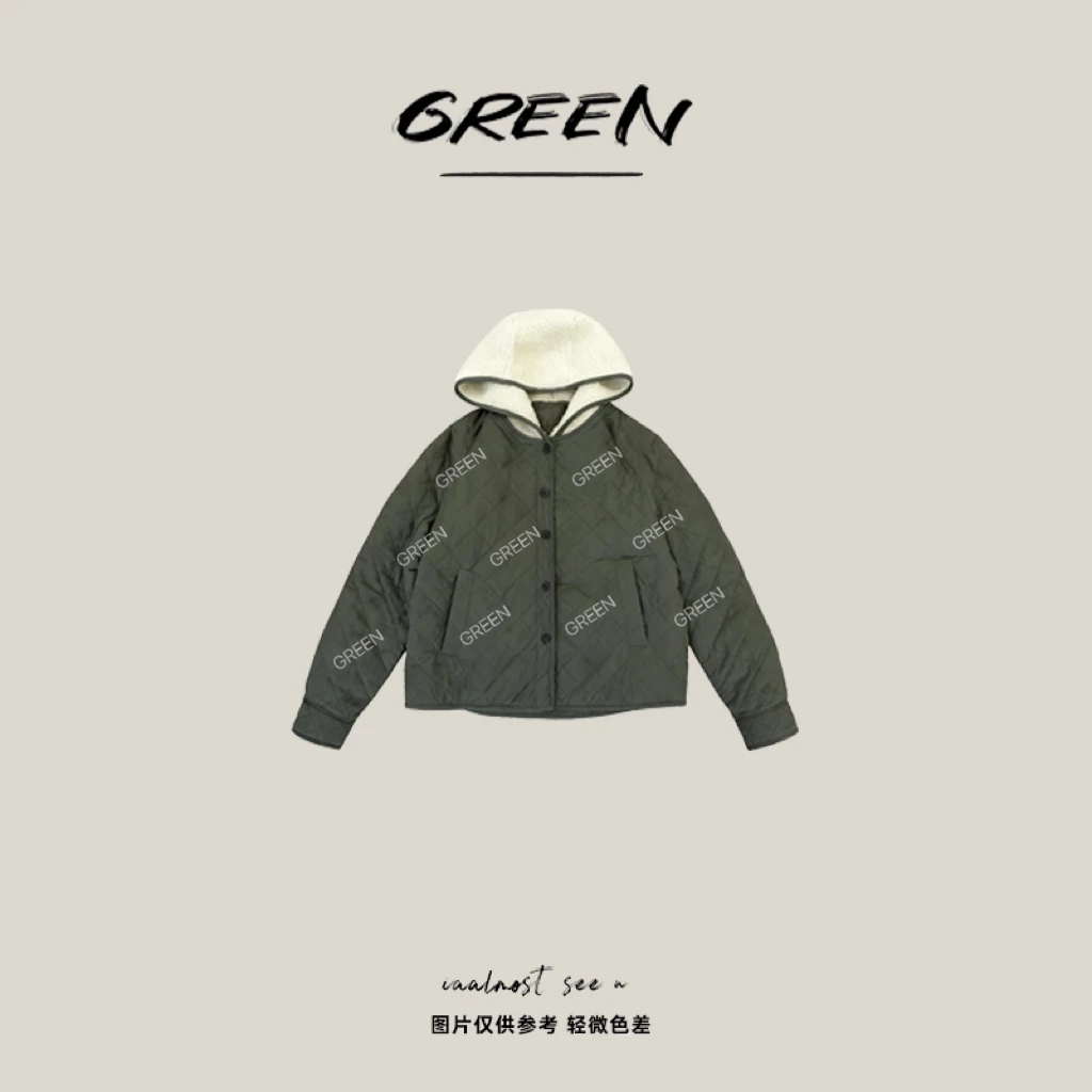 【GREEN】心里暖~冬季韩系新款外套背心两件套套装