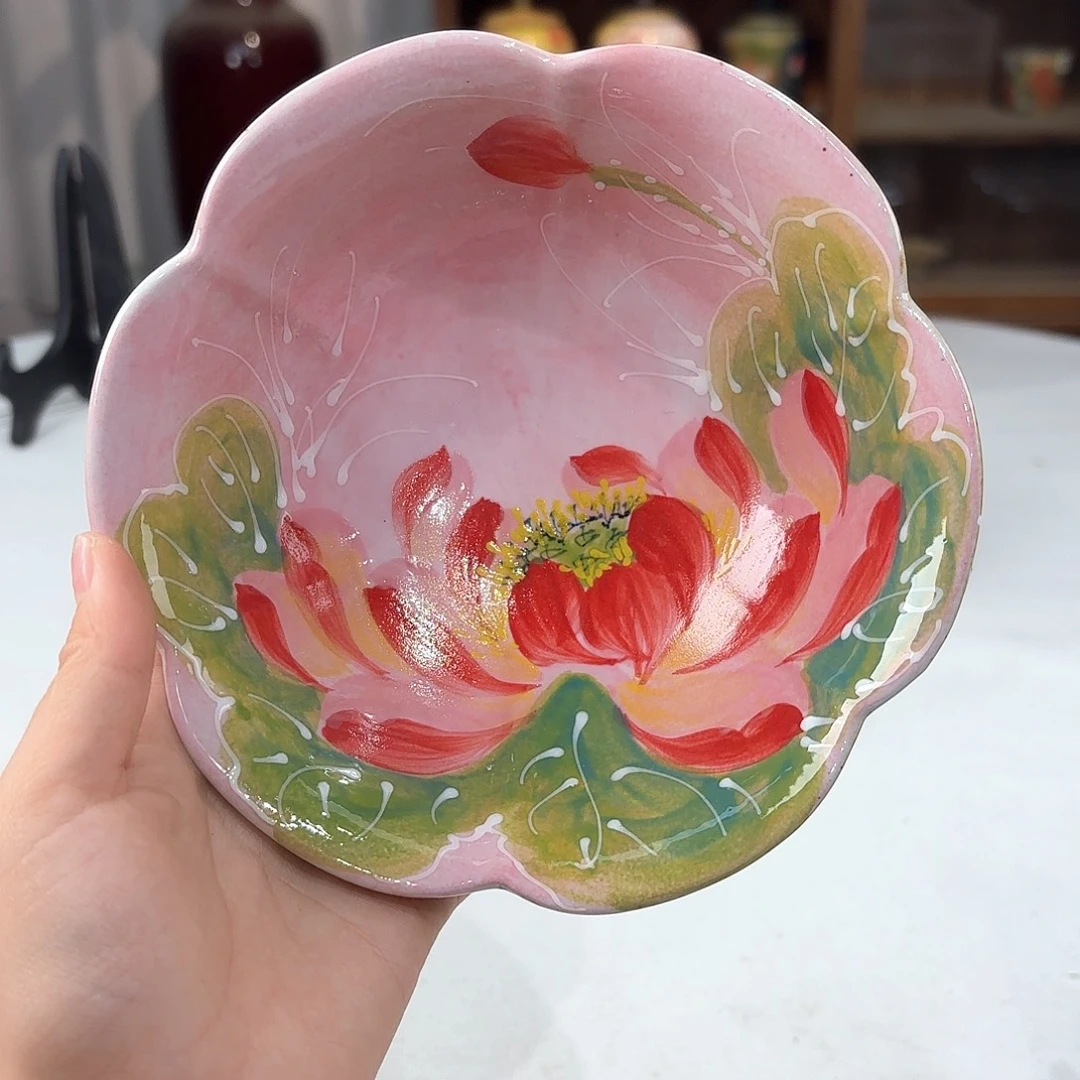 景德镇手绘高温釉下彩陶瓷茶具
