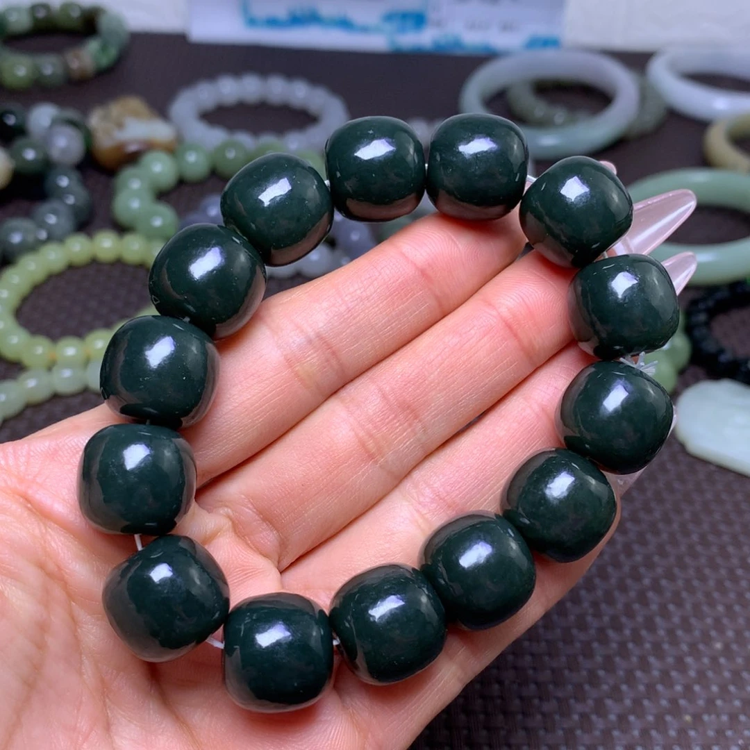 未镶嵌手串和田玉卡16