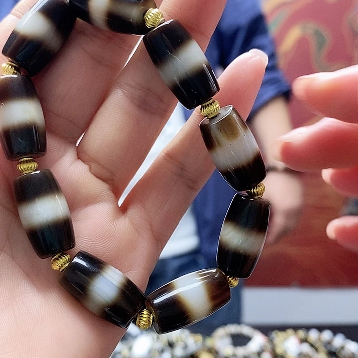 玛瑙/玉髓（覆膜）合金手链