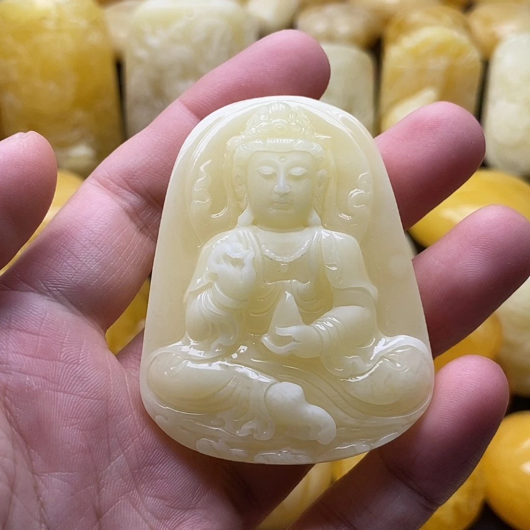 琥珀颈饰未镶嵌琥珀蜜蜡吊坠