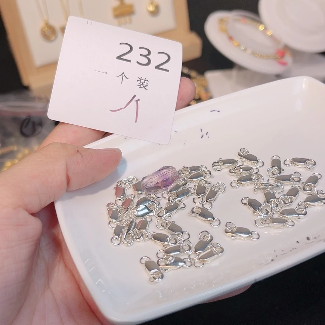 紫晶珠宝半成品银S925镶嵌232