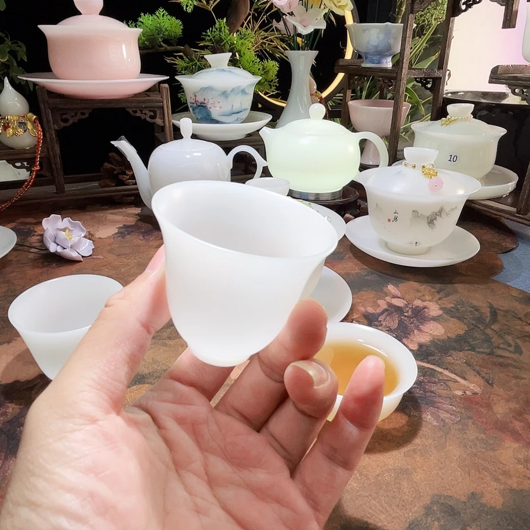 冰晶璞玉素烧小闻香杯35ml
