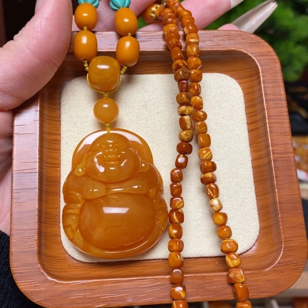 【闪购商品】蜜蜡颈饰未镶嵌项链