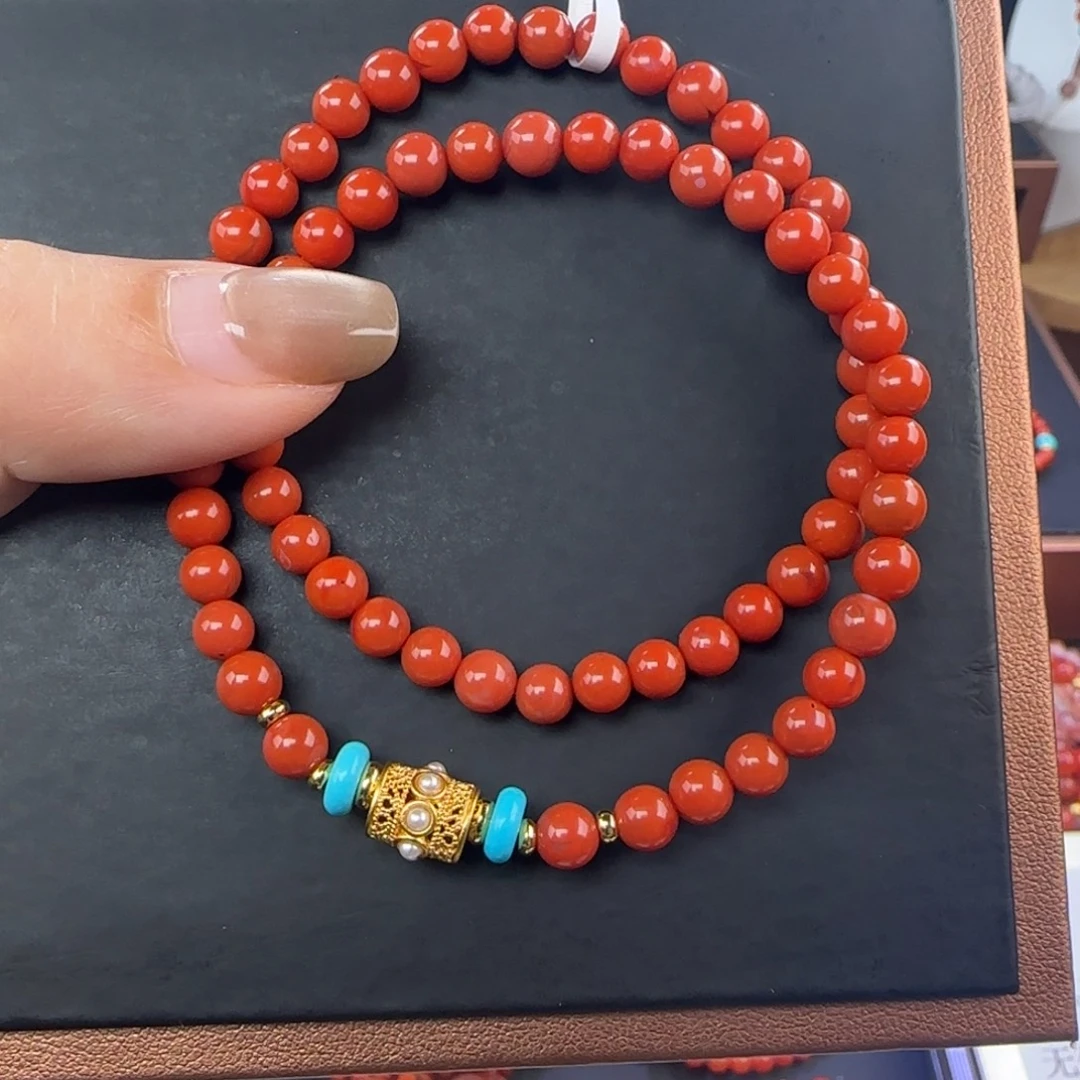 南红玛瑙未镶嵌手链