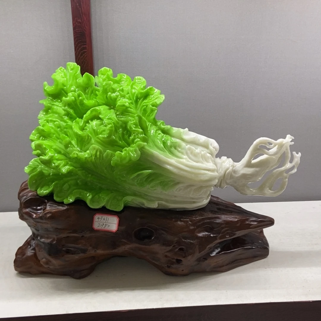 玉白菜摆件家居摆件