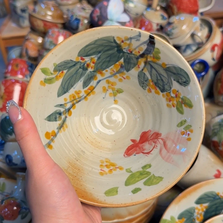 瓷片景德镇陶瓷手工手绘