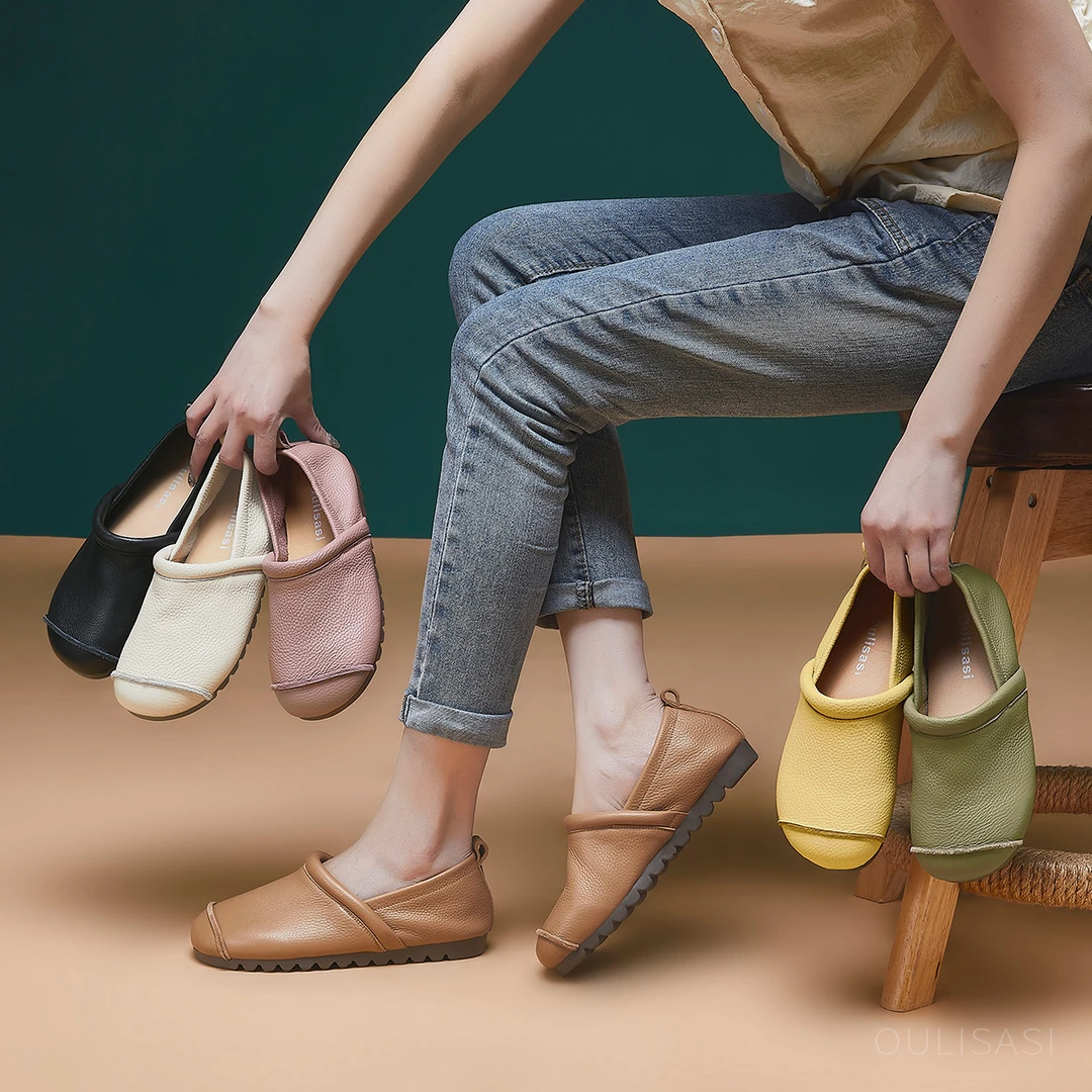 云朵-喜悦牛皮单鞋2025夏新款软底软面舒适百搭玛丽珍设计师