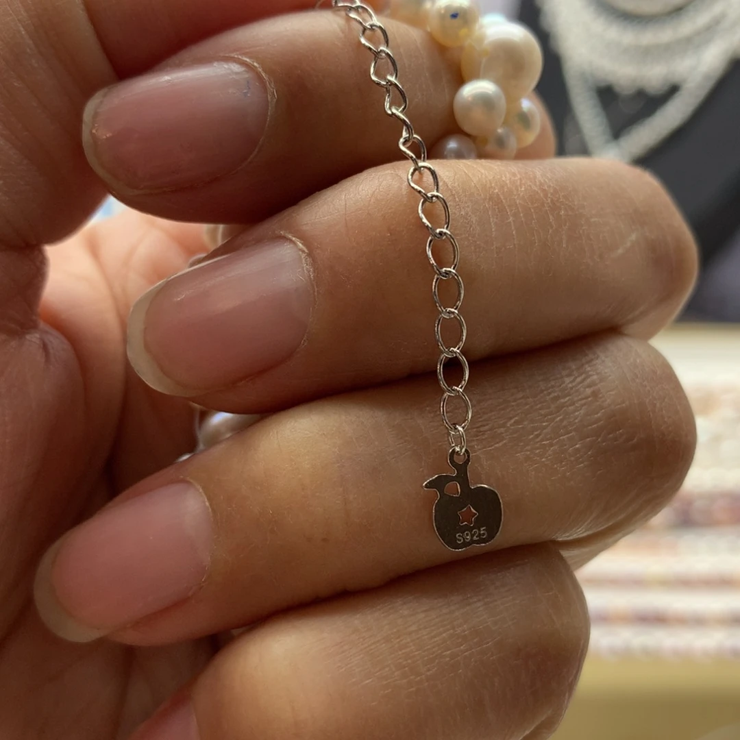 淡水珍珠合金耳饰