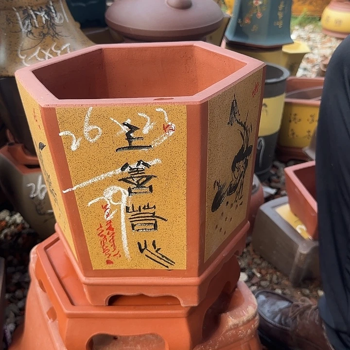 紫砂花盆紫砂花盆