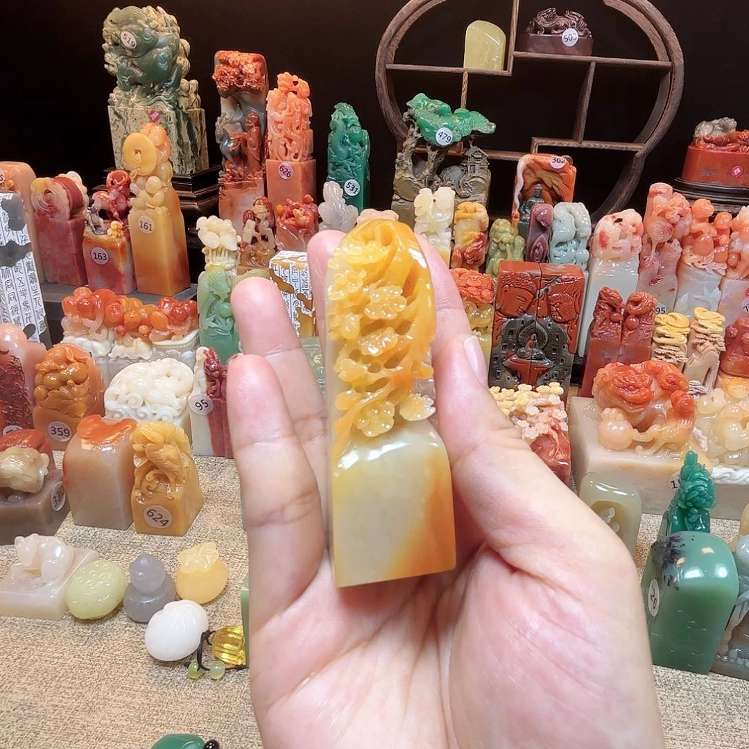 寿山石其他梅花包邮包邮