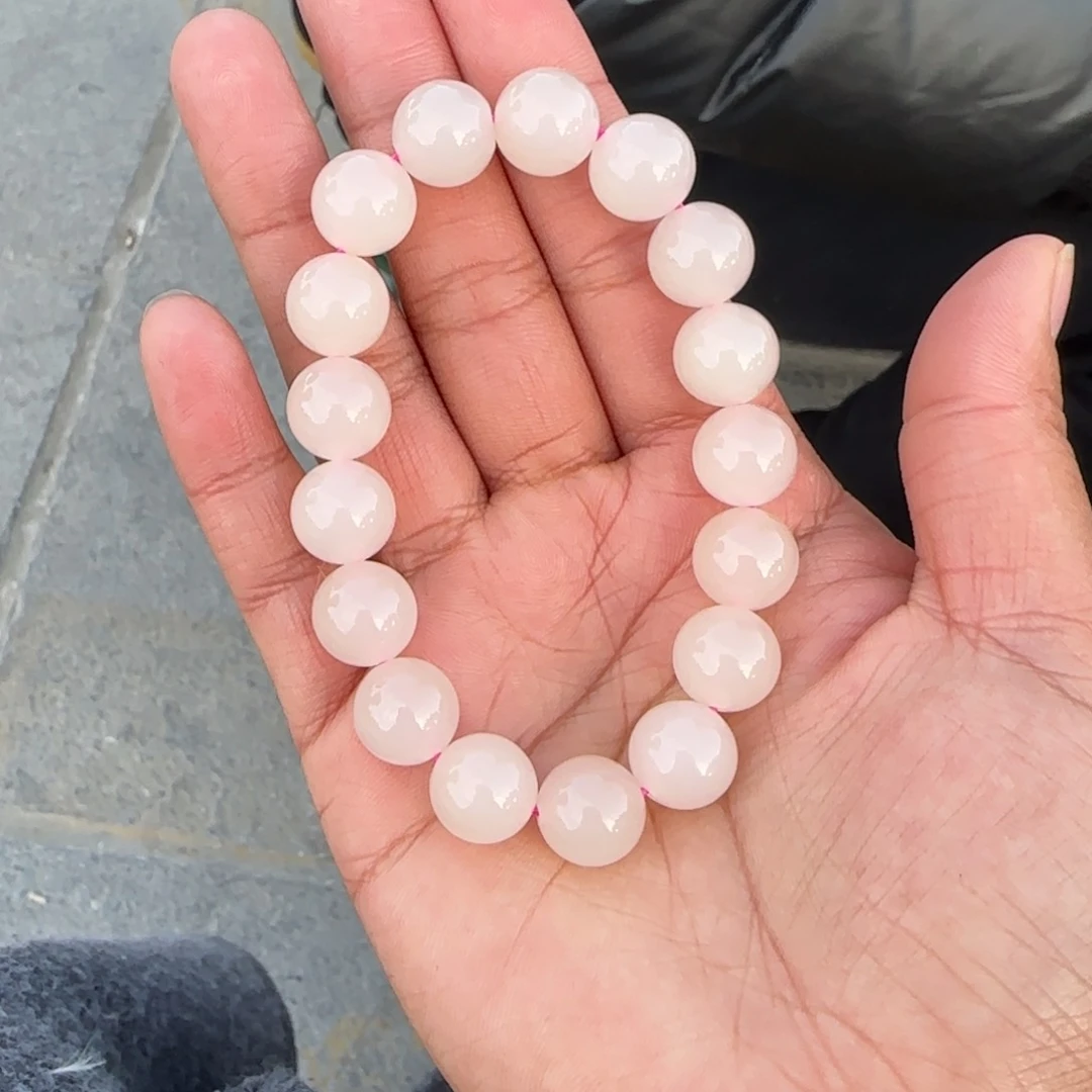 和田玉手串未镶嵌柠****道