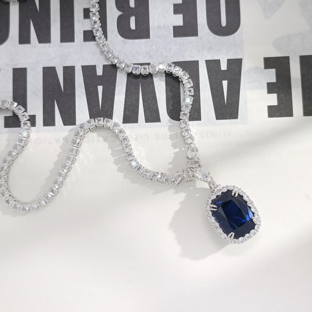 T.Foring 铜合金合成锆石项链 FXLM-55776 项链百搭设计欧美轻奢