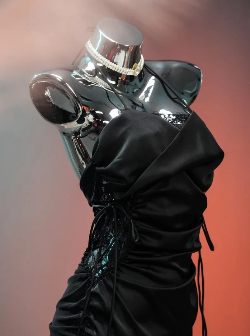 焰内衣新款灰黑色奶盖裙性感小胸火辣诱惑睡衣午夜魅力