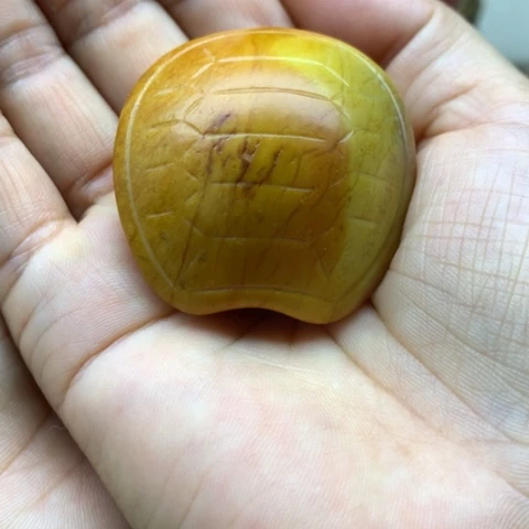 【闪购商品】未镶嵌岫岩河磨玉（透闪石质玉）把件蟲*飝