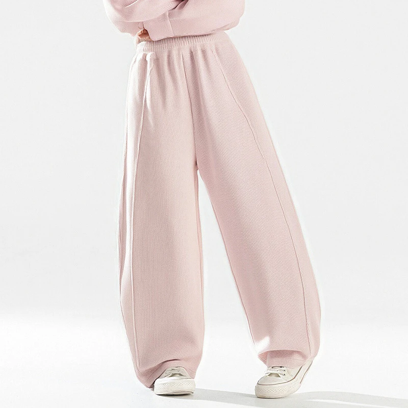 笛莎童装女童裤子春秋季新款儿童休闲阔腿裤洋气弯刀裤-7M253A404