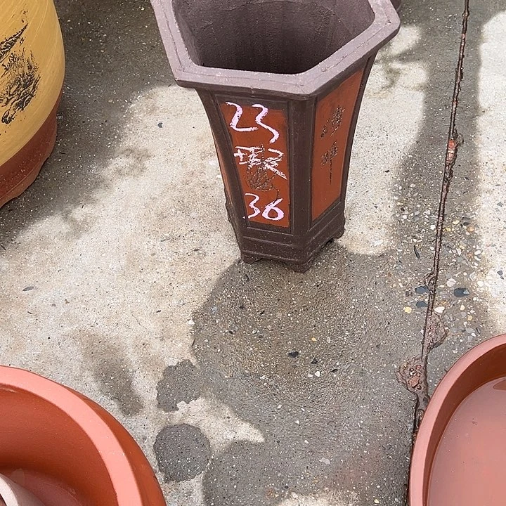 紫砂花盆，透气花盆
