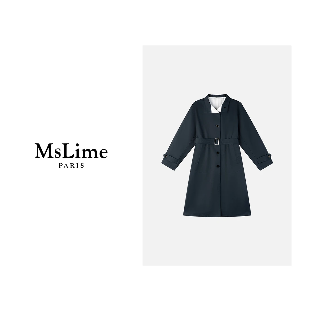王嬛嬛MsLime25年’景明‘春季时尚气质风衣 HD2A0204