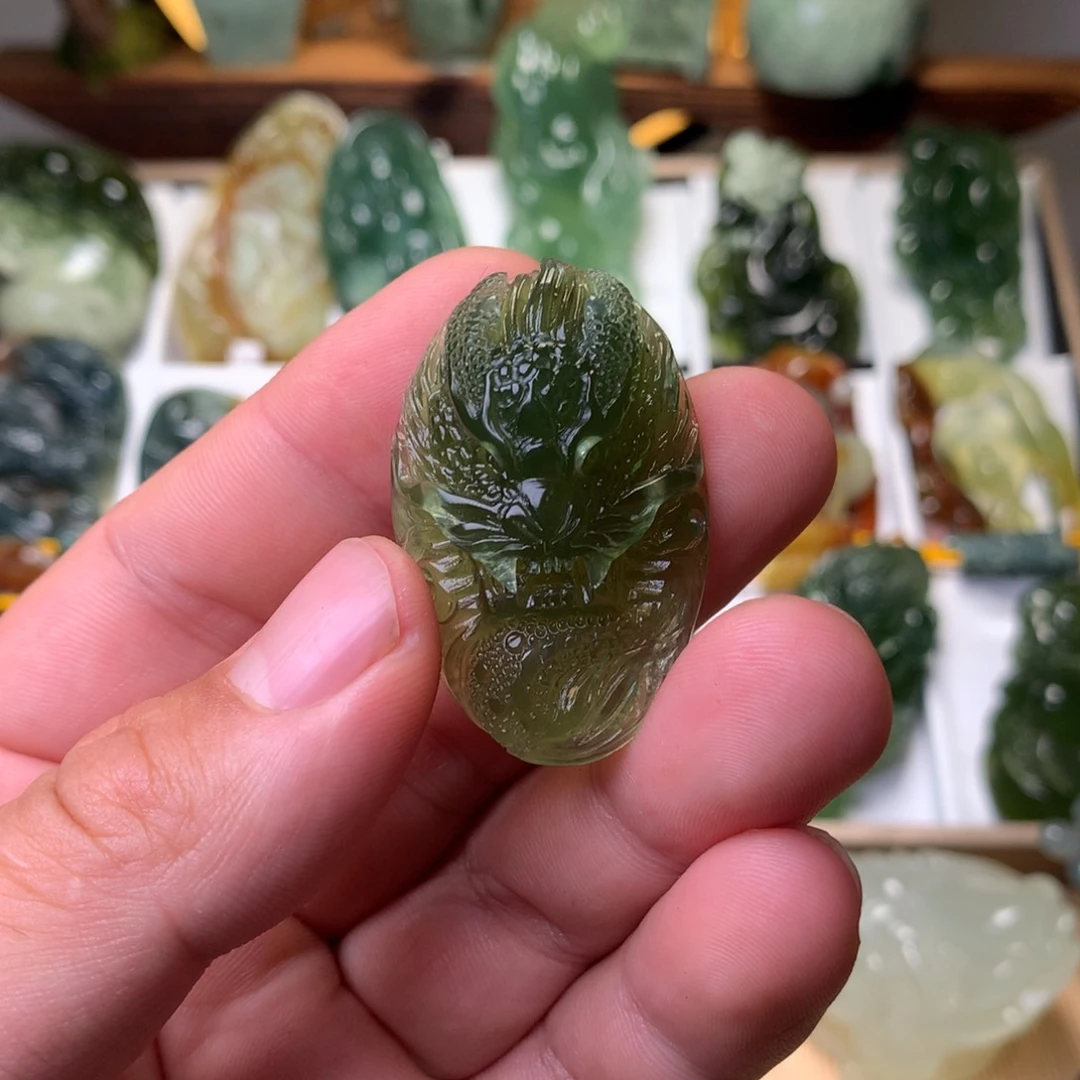 岫玉未镶嵌岫玉挂件
