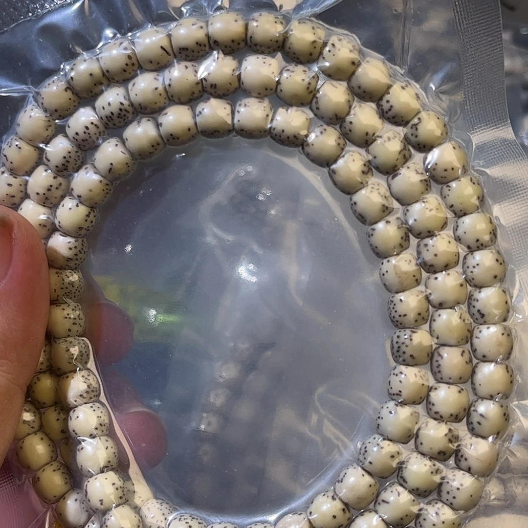 以***丶石玉料原生态，108-7×6河豚