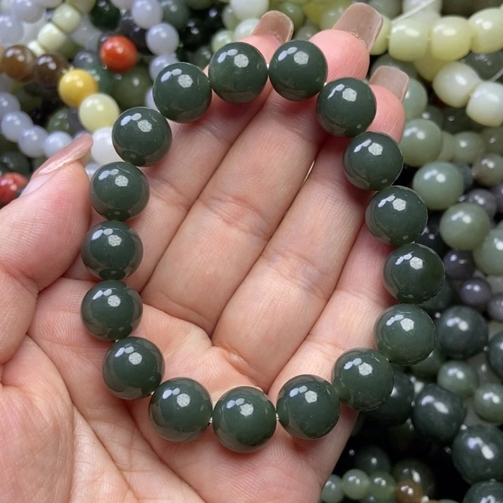 和田玉未镶嵌手链卡12