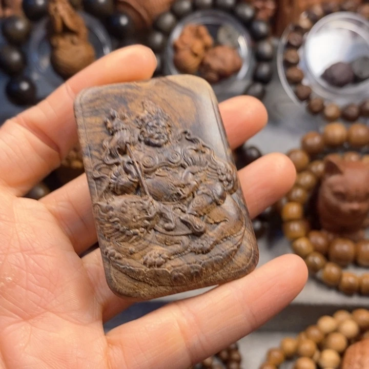 手串/手链檀香木老山檀奶香味微瑕黄财神