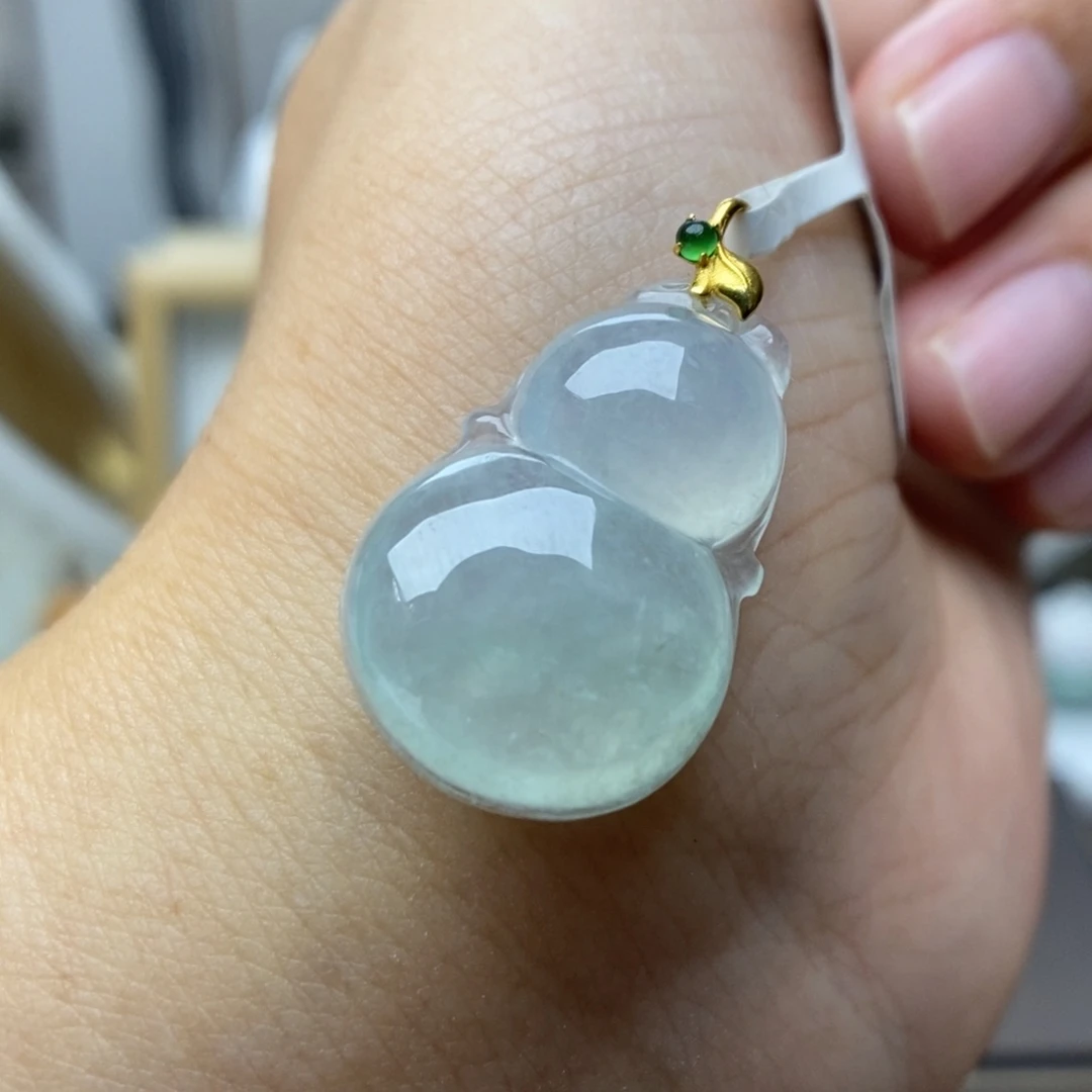 【闪购商品】颈饰18K金镶嵌翡翠15