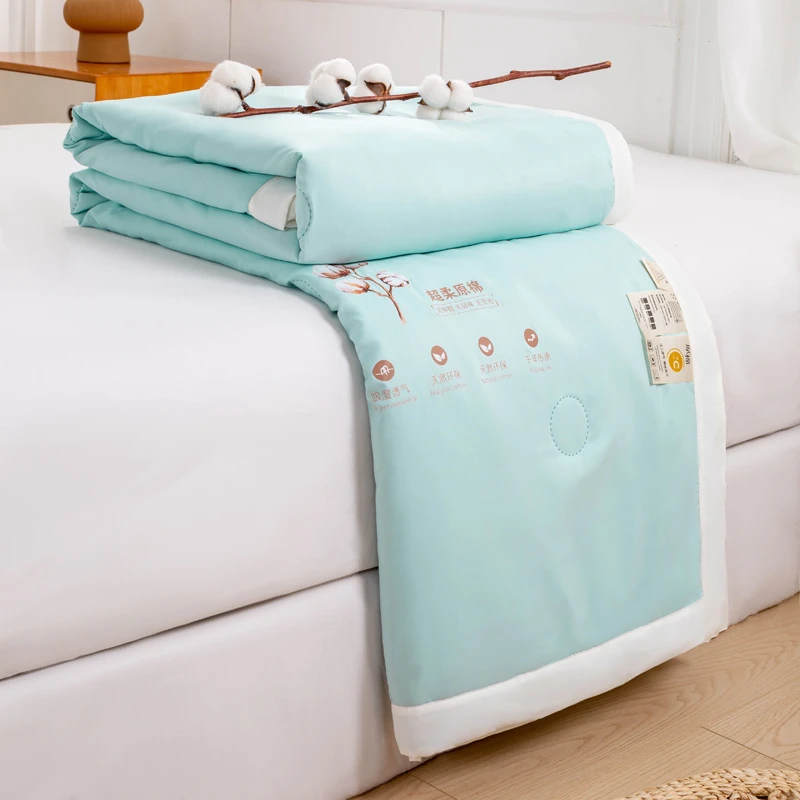 宿舍夏季棉花家用夏凉被被芯可机洗水洗空调被春秋单人夏天薄被子