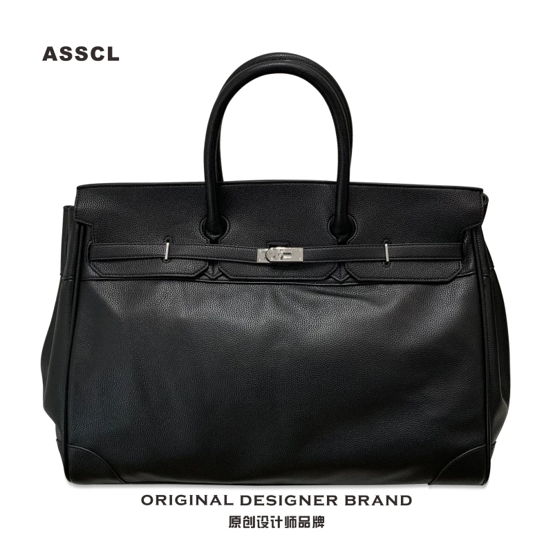 欧潮大容量差旅铂金包时尚公文包单肩斜挎健身包手提通勤包