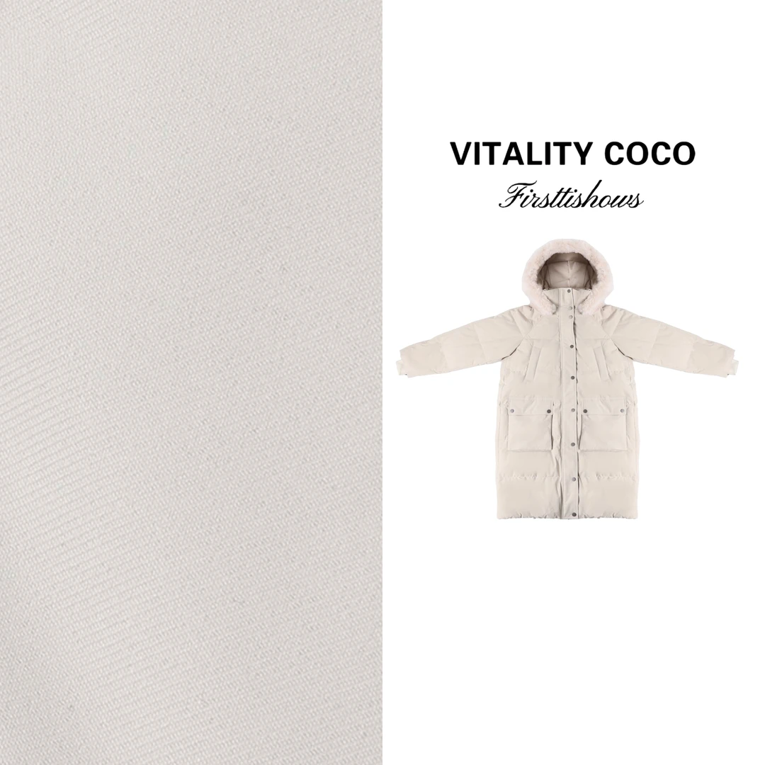 VITALITY COCO·BC新款女装休闲连帽中长款白鹅绒羽绒服-2980
