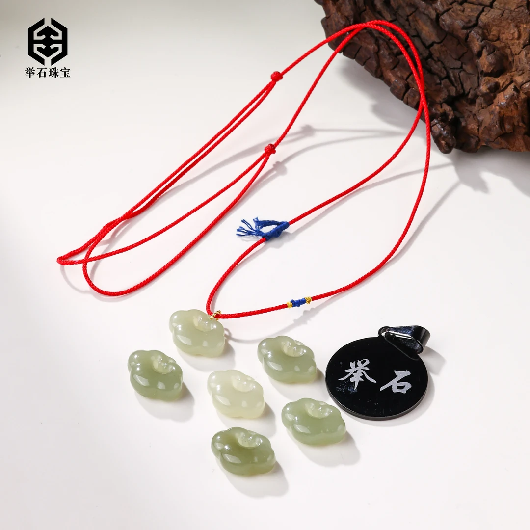 【举石优选】H0612-S405-0114和田玉吊坠18k（一件/多样性发）Y