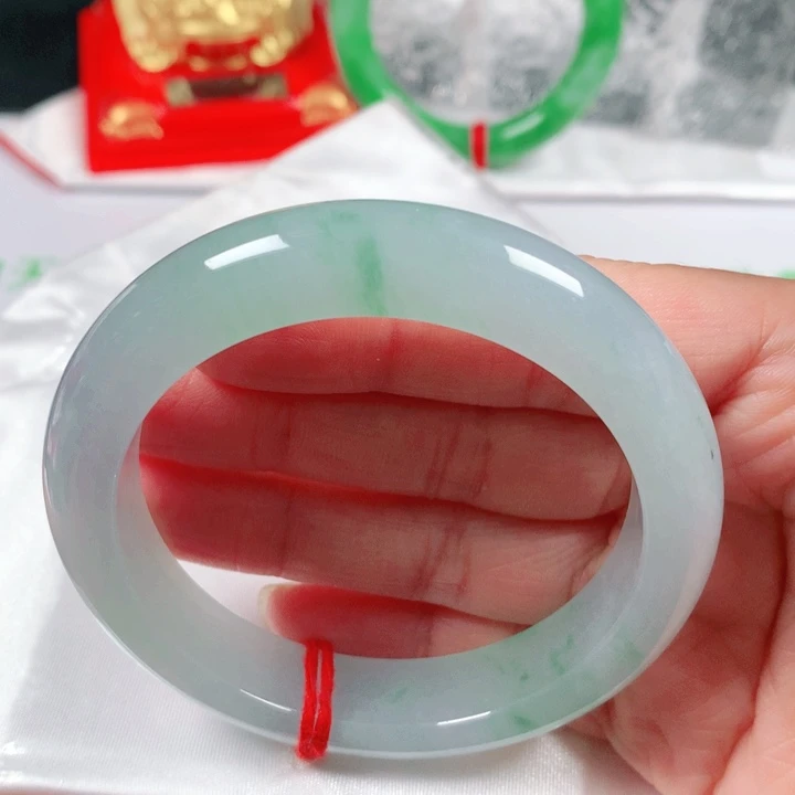 未镶嵌手镯翡翠  编号1343 正圈56-57