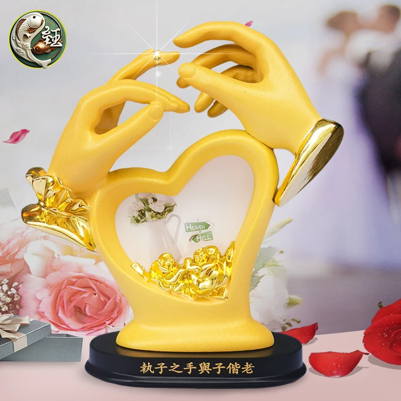 520执子之手送老婆闺蜜周年纪念结婚登记照摆台摆件卧室情侣照片
