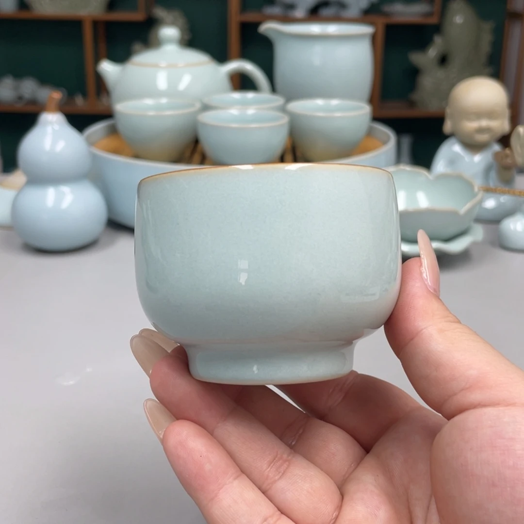 瓷赵琳老师罗汉杯带礼盒