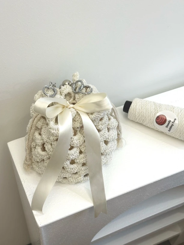 Stuuuly手工 小礼包滑芯线diy编织材料包手提包