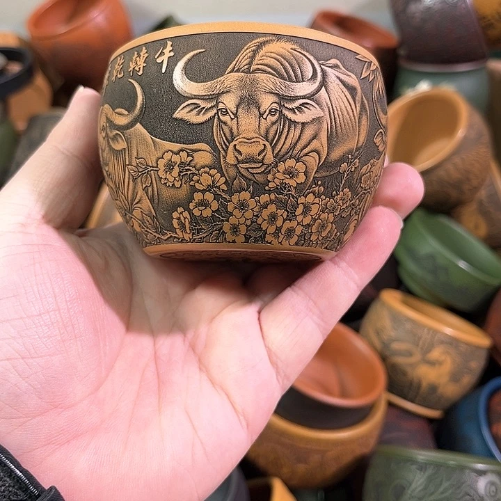 茶杯紫砂全手工紫砂主人杯